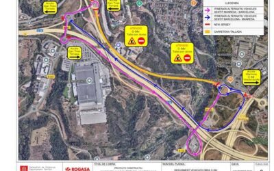Ampliat el tall de trànsit a la C-58 per la construcció del carril bici